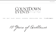 Tablet Screenshot of countdownevents.com